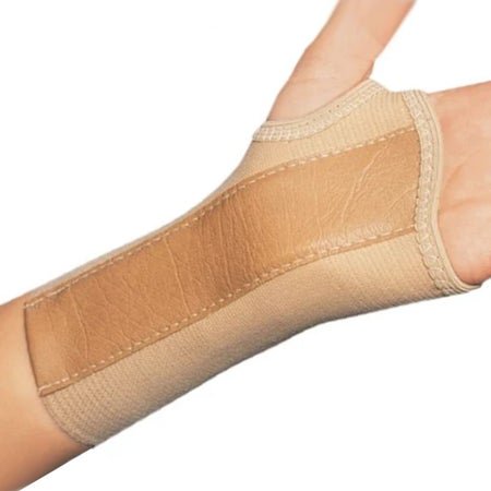 Wrist Brace ProCare® Low Profile / Contoured / Wraparound Aluminum / Cotton / Elastic Right Hand Beige Medium