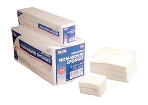 Nonwoven Sponge Clinisorb 4 X 4 Inch 4-Ply Sterile 5 per Pack
