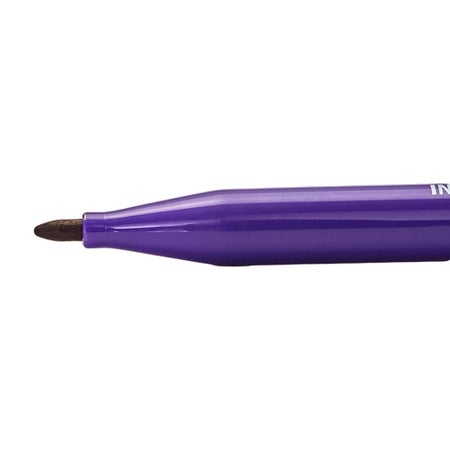 Skin Marker / Medical Utility Marker with Ruler Viscot® Gentian Violet / Permanent Black Ink Sterile Full Size Dual Tip, Regular / Fine