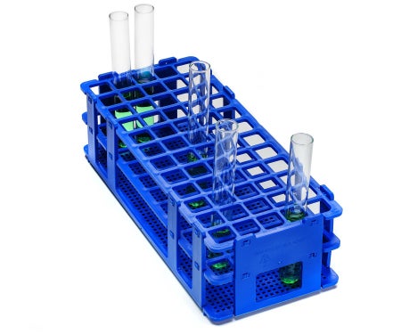 Test Tube Rack No-Wire™ 60 Place 16 mm Tube Size Blue