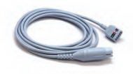 ECG Cable 4mm dia. X 10 Foot, Gray, TPU Jacket, Adult, 3/5-Leads, Twin Pin Proximal Connector, Round, 6-Pin Connector, Keyed Distal Connector For Passport 2, Spectrum, Spectrum OR Patient Monitor
