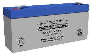 Sealed Lead Acid Battery Pack Power-Sonic® 6 Volt Rechargeable 1 Pack