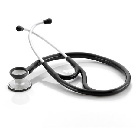Cardiology Stethoscope Adscope® 606 Black 1-Tube 19 Inch Tube Double Sided Chestpiece