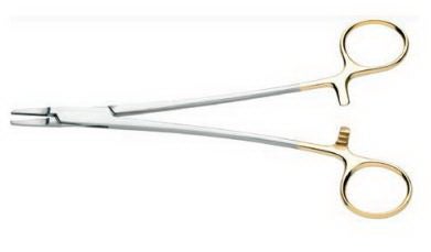 Needle Holder Ryder 5 Inch Length Serrated Left Handed Handle