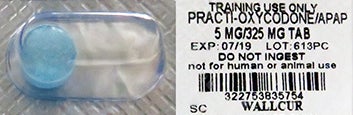 Clinical Training Medication Practi-Oxycodone and Acetaminophen™ Oral Med Tablet Blister Pack 5 mg per Dose
