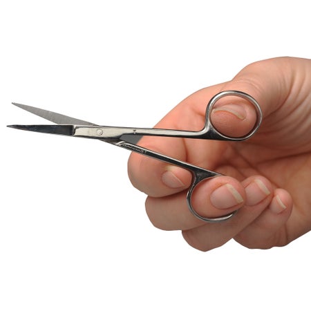 Iris Scissors ADC® 4-1/2 Inch Length Floor Grade Stainless Steel NonSterile Finger Ring Handle Straight Sharp Tip / Sharp Tip