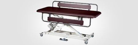 Hi-Lo Changing Table AM-SX 1060 Series Adjustable Height Steel / Vinyl Burgundy