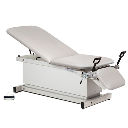 Hi-Lo Shrouded Exam Table Model 81360 Electric Foot Control 27 W X 76 L Inch Adjustable Backrest 500 lbs. Weight Capacity