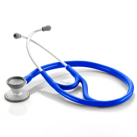 Cardiology Stethoscope Adscope® 606 Royal Blue 1-Tube 19 Inch Tube Double Sided Chestpiece