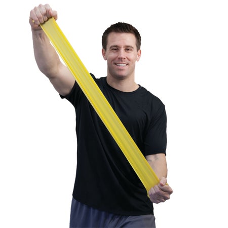 Exercise Resistance Band Sup-R Band® Yellow 5 Inch X 50 Yard X-Light Resistance