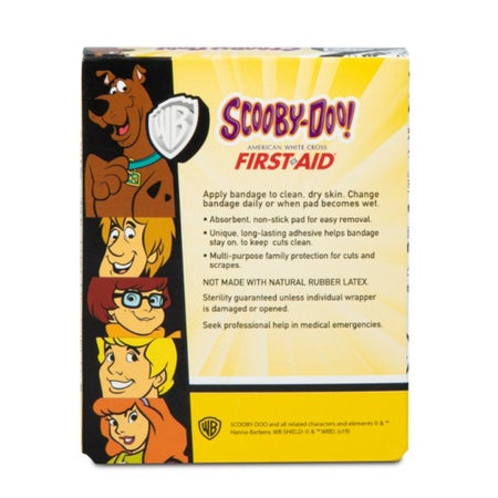 Adhesive Spot Bandage American White Cross® First Aid Plastic Kid Design (Scooby Doo) 7/8 Inch Diameter Sterile