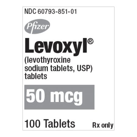 Levoxyl® Levothyroxine Sodium 50 mcg Tablet 100 Tablets