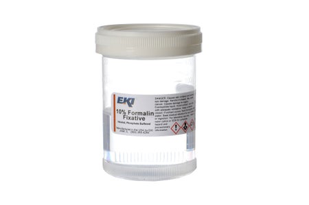 Prefilled Formalin Container 60 mL Fill in 120 mL (4 oz.) Screw Cap Warning Label / Patient Information NonSterile