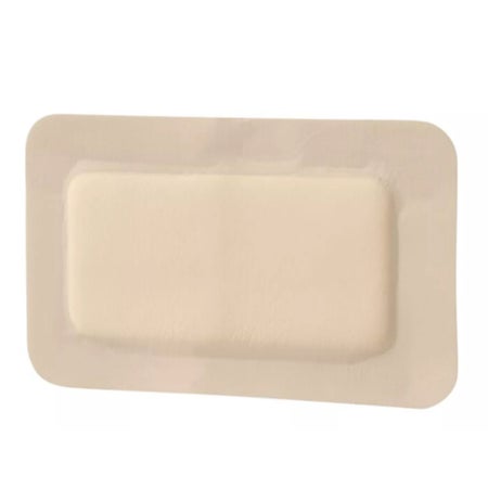 Foam Dressing Kendall™ Border Foam Gentle Adhesion 3-1/2 X 5-1/2 Inch With Border Film Backing Silicone Adhesive Rectangle Sterile