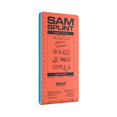 SAM® Moldable Splint Foam / Aluminum Orange 4-1/4 X 9 Inch