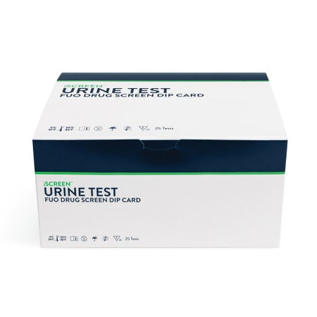 Drugs of Abuse Test Kit iScreen® AMP, BAR, BZO, COC, mAMP/MET, MOP, MTD, PCP, TCA, THC 25 Tests CLIA Non-Waived