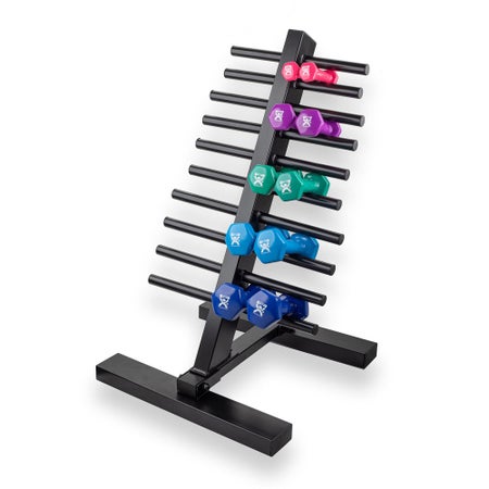 Dumbbell Set with Storage Rack 10 Piece Set with Floor Rack CanDo® 1 lbs. / 2 lbs. / 3 lbs. / 4 lbs. / 5 lbs.