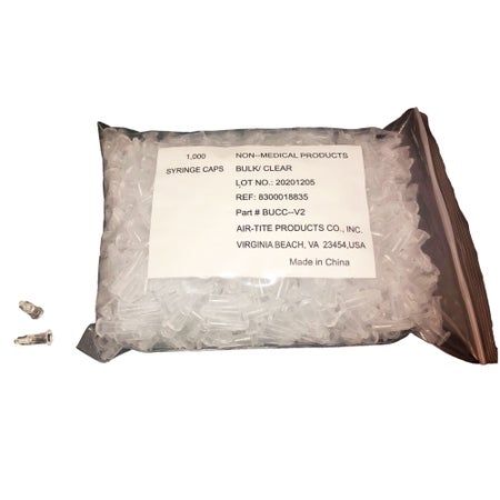 Syringe Cap Air-Tite™ Polypropylene For Use with All Luer Slip and Luer Lock Syringes
