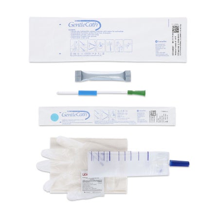 Urethral Catheter GentleCath™ Straight Tip Hydrophilic Coated PVC 14 Fr. 8-3/10 Inch Length