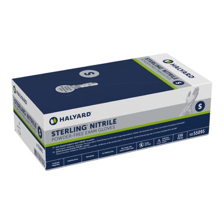 Exam Glove STERLING® for PPE Dispensing System Small 150 per Box NonSterile Nitrile Standard Cuff Length Textured Fingertips Gray Chemo Tested
