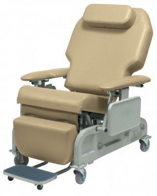 Bariatric Power Recliner Lumex® Doeskin Casters 700 lbs. Weight Capacity