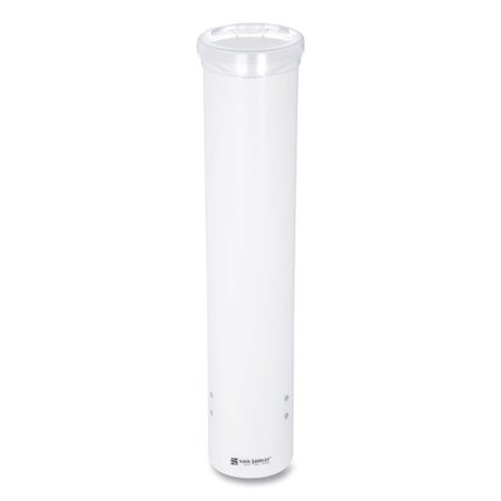Cup Dispenser San Jamar® White Plastic Manual Pull Surface Mount