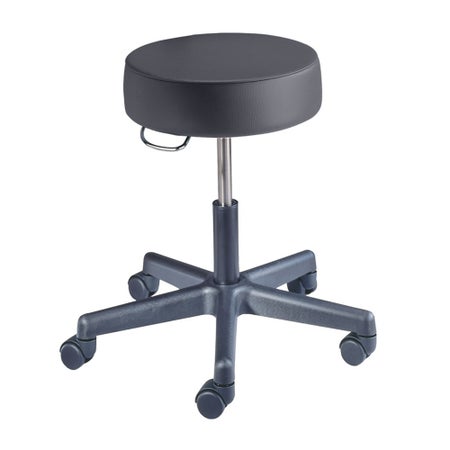 Exam Stool Value Plus Series Pneumatic Height Adjustment 2 Inch Dual Wheel Nylon Casters Graystone