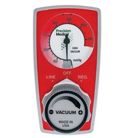 Vacuum Regulator Presicion Medical 3600 Series Continous 3 Mode 0 – 760 mmHg 71 l/min DISS Male with Reusable Vac Trap Diss Female Hand Tight