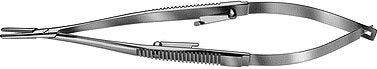 Needle Holder Castroviejo 138 mm Length Heavy 12 mm Straight Jaw Flat Serrated Handle