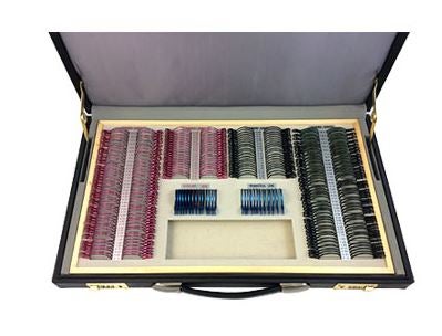 GOOD-LITE® Trail Lens Set 3 X 14-1/2 X 23-1/2 Inch Briefcase Set Maddox, Pinhole, Occluder Black / Red