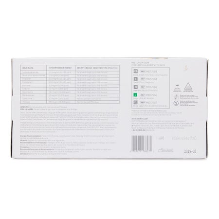 Exam Glove SensiCare® Silk Large 250 per Box NonSterile Nitrile Standard Cuff Length Textured Fingertips Dark Blue Chemo Tested