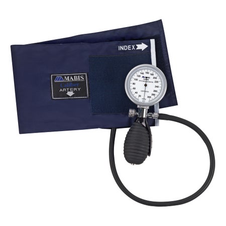 Aneroid Sphygmomanometer Unit MABIS®Caliber™ Adult Cuff Nylon Cuff 28 - 42 cm Palm Aneroid