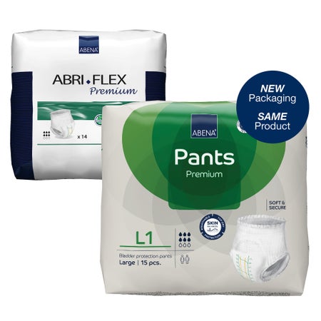 Absorbent Underwear Abri-Flex™ Premium L1 Pull On with Tear Away Seams Adult Large Unisex Disposable Moderate Absorbency