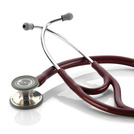 Cardiology Stethoscope Adscope® 601 Burgundy 1-Tube 19 Inch Tube Convertible Chestpiece
