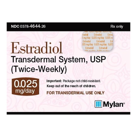 Estradiol 0.025 mg / 24 Hour Patch 8 Patches