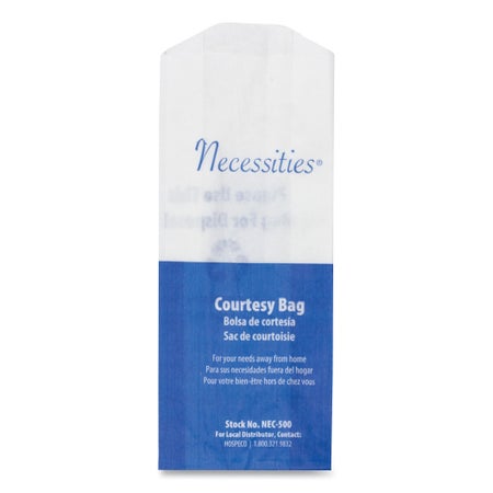 Feminine Hygiene Disposal Bag HOSPECO® 1-1/2 X 3 X 7-3/4 Inch Blue / White