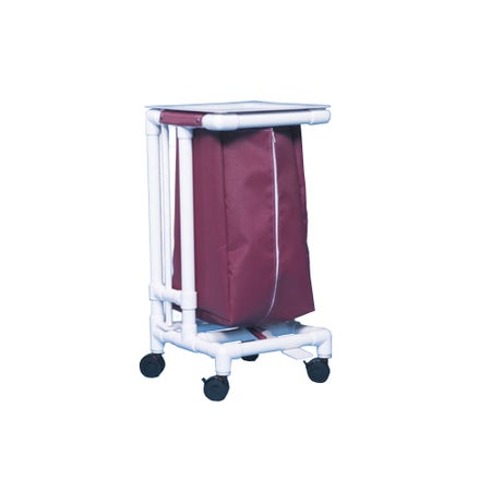 Hamper Stand Standard Rolling Square Opening Foot Pedal Self-Closing Lid