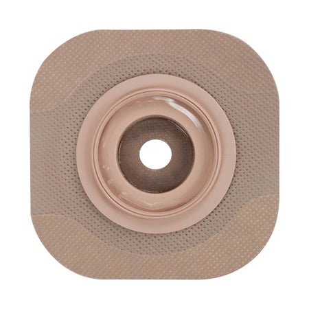 Ostomy Barrier New Image™ CeraPlus™ Trim to Fit, Extended Wear Adhesive Tape Borders 44 mm Flange Green Code System 0 to 1 Inch Opening