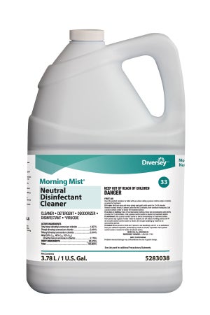 Surface Disinfectant Cleaner Diversey™ Morning Mist® Quaternary Based Manual Pour Liquid 1 gal. Jug Fresh Scent NonSterile