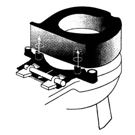 Lok-In-El® Toilet Bracket For Elongated models and models with armrests