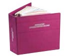 Prefilled Binder Carstens® 3 Ring Gray / Black 400 Sheets Side Opening