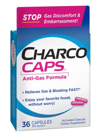 Poison Absorbent CharcoCaps® 260 mg Strength Capsule 36 per Box