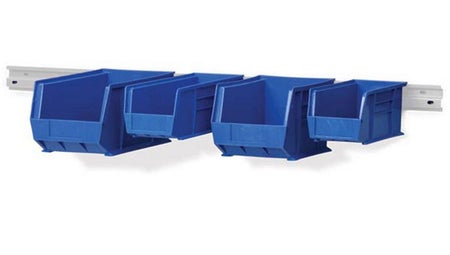 Storage Bin Mounting Rail 2.75 X 48 Inch, White