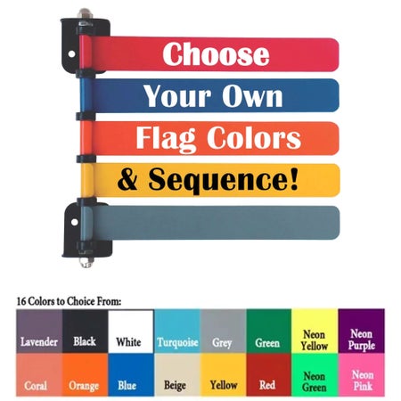 Exam Room Signal Flag Door / Wall Mount 5 Flag 4 X 8 Inch
