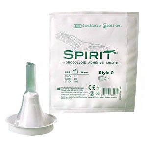 Male External Catheter Spirit™3 Self-Adhesive Hydrocolloid Silicone Intermediate