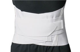 Back Support AliMed® Lumbosacral Support Plus 3X-Large Hook and Loop Closure 48 to 52 Inch Hip Circumference 10 Inch Back Height to 6 Inch Front Height Adult