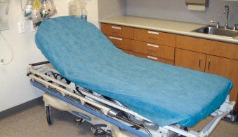 Stretcher Sheet SureFit™ Fitted 48 X 94 Inch Blue Nonwoven Polypropylene Disposable