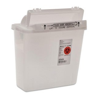 Sharps Container Novaplus® Translucent Base Horizontal Entry 1.25 Gallon