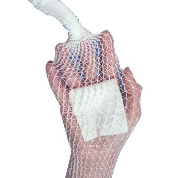 Elastic Net Retainer Dressing Stretch Net™ Tubular White Elastic Size 12 25 Yard Length X-Large Torso NonSterile