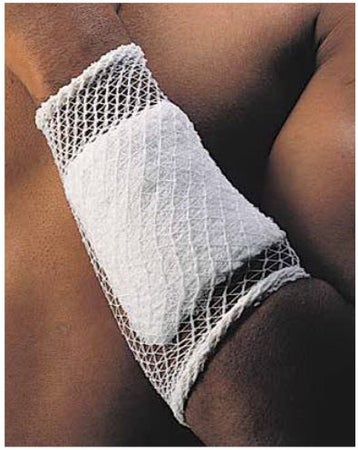 Elastic Net Retainer Dressing Stretch Net™ Tubular White Elastic Size 12 25 Yard Length X-Large Torso NonSterile